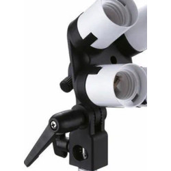 FALCON EYES PORTA LAMPADA A 4 CON ATTACCO E-27 MAX LAMPADA 40W LH-4E27LS