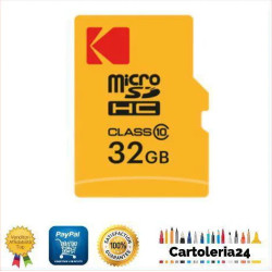 KODAK MICRO SD HC 32GB CL.10 EXTRA PERFORMANCE CON ADATTATORE