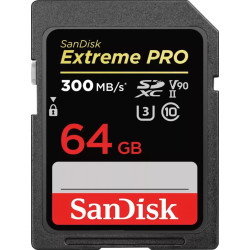 SANDISK SD 64GB EXTREME PRO V90 U3 UHS II C10 260Mb/300Mb 1667X