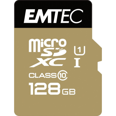 EMTEC MICRO SDXC 128GB CL.10 GOLD PLUS 85Mb/24Mb U1 CON ADATTATORE