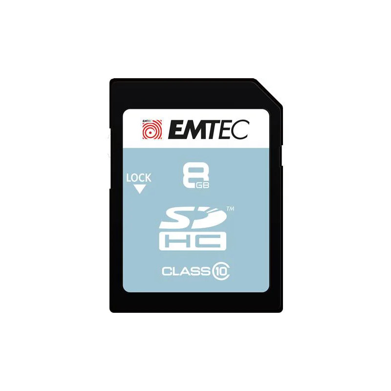 EMTEC MICRO SDHC 8GB CL.10 CLASSIC 20Mb/12Mb CON ADATTATORE