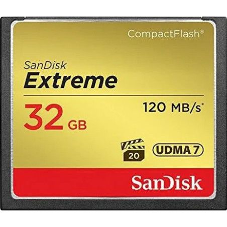 SANDISK CF 32GB EXTREME 120Mb/85Mb 800X