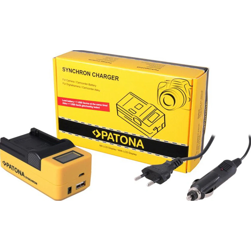 PATONA SYNCHRON USB CHARGER CANON LPE17 EOS 750D 760D 8000D WITH LCD