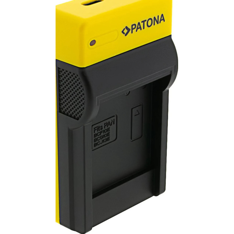 PATONA SLIM MICRO-USB CHARGER PANASONIC DMW-BCF10E LUMIX DMC-FS7 DMCLX5 DMCLX5 DMC-LX5