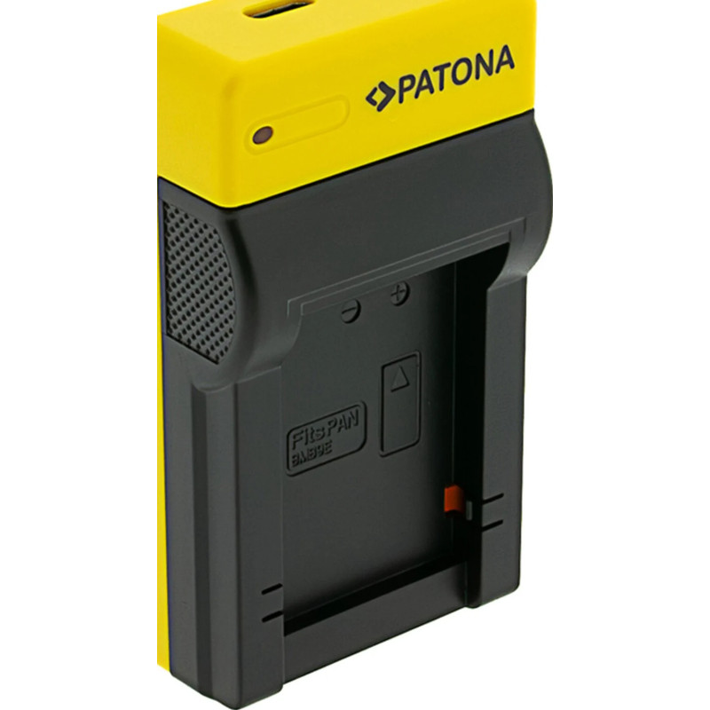 PATONA SLIM MICRO-USB CHARGER LEICA PANASONIC DMW-BMB9 V-LUX V-LUX 2 VLUX 2 II