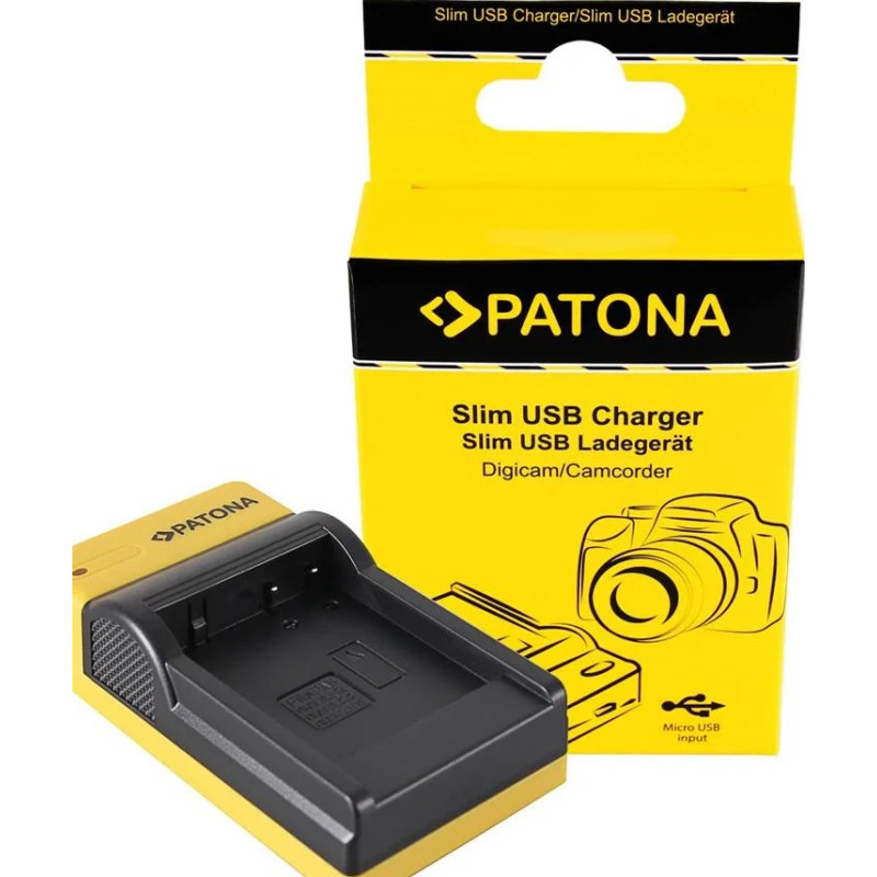 PATONA SLIM MICRO-USB CHARGER PANASONIC DMW-BLG10 CSBLG10MC CS-BLG10MC DMWBLG10 DMW-BLG10