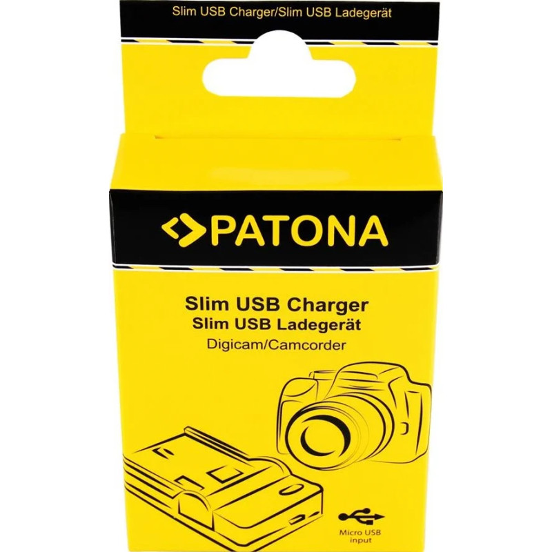 PATONA SLIM MICRO-USB CHARGER PANASONIC DMW-BLG10 CSBLG10MC CS-BLG10MC DMWBLG10 DMW-BLG10