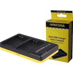 PATONA DUAL QUICK-CHARGER F.OLYMPUS PS-BLN1 INCL. MICRO-USB CABLE