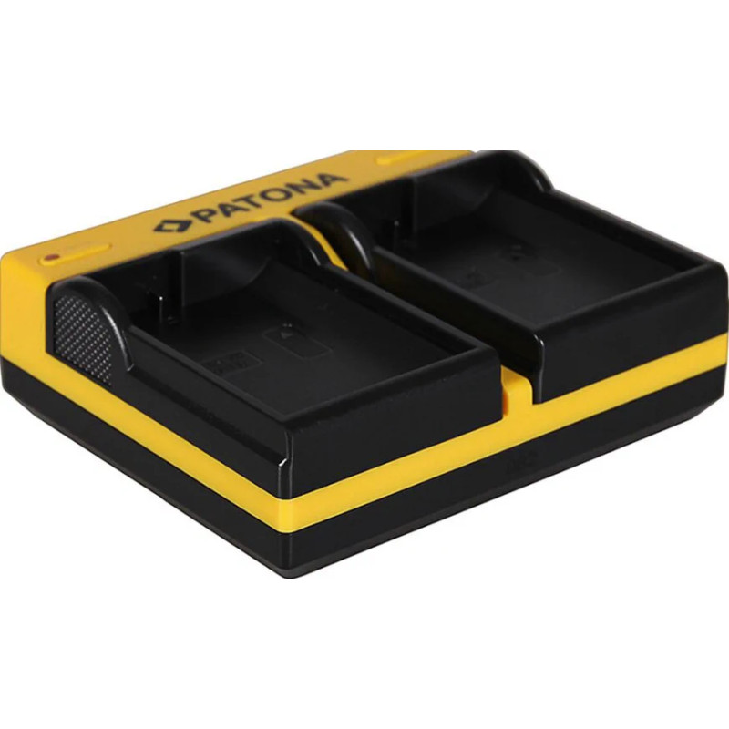 PATONA DUAL CHARGER NIKON EN-EL15 1 V1 EN-EL15 D600 D610 D7000 D7100 D800 D8000 INCL. MICRO-USB CABLE