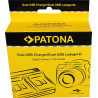 PATONA DUAL CHARGER NIKON EN-EL15 1 V1 EN-EL15 D600 D610 D7000 D7100 D800 D8000 INCL. MICRO-USB CABLE
