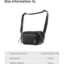 PGYTECH CB-150 ONEGO SOLO V2 BAG 4L OBSIDIAN