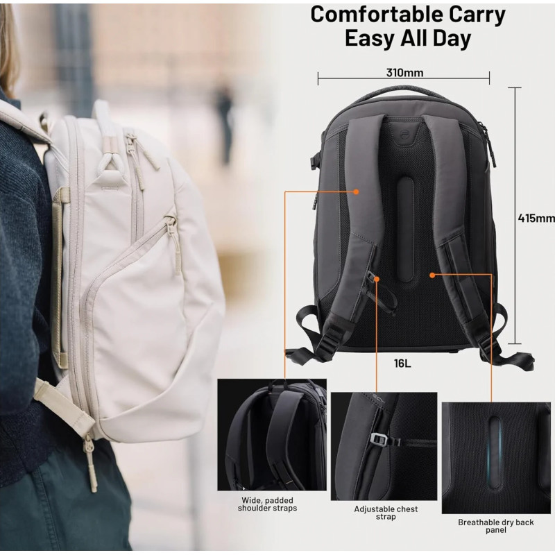 PGYTECH P-CB-352 ONEGO LITE BACKPACK 16L MATTE BLACK