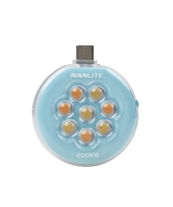 NANLITE COOKIE LED MINI LIGHT CYAN BLUE