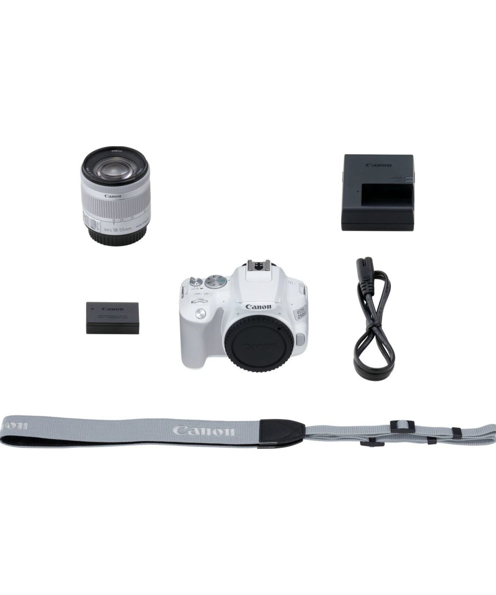 EOS 250D + EF-S 18-55mm f/4-5.6 IS STM Bianco