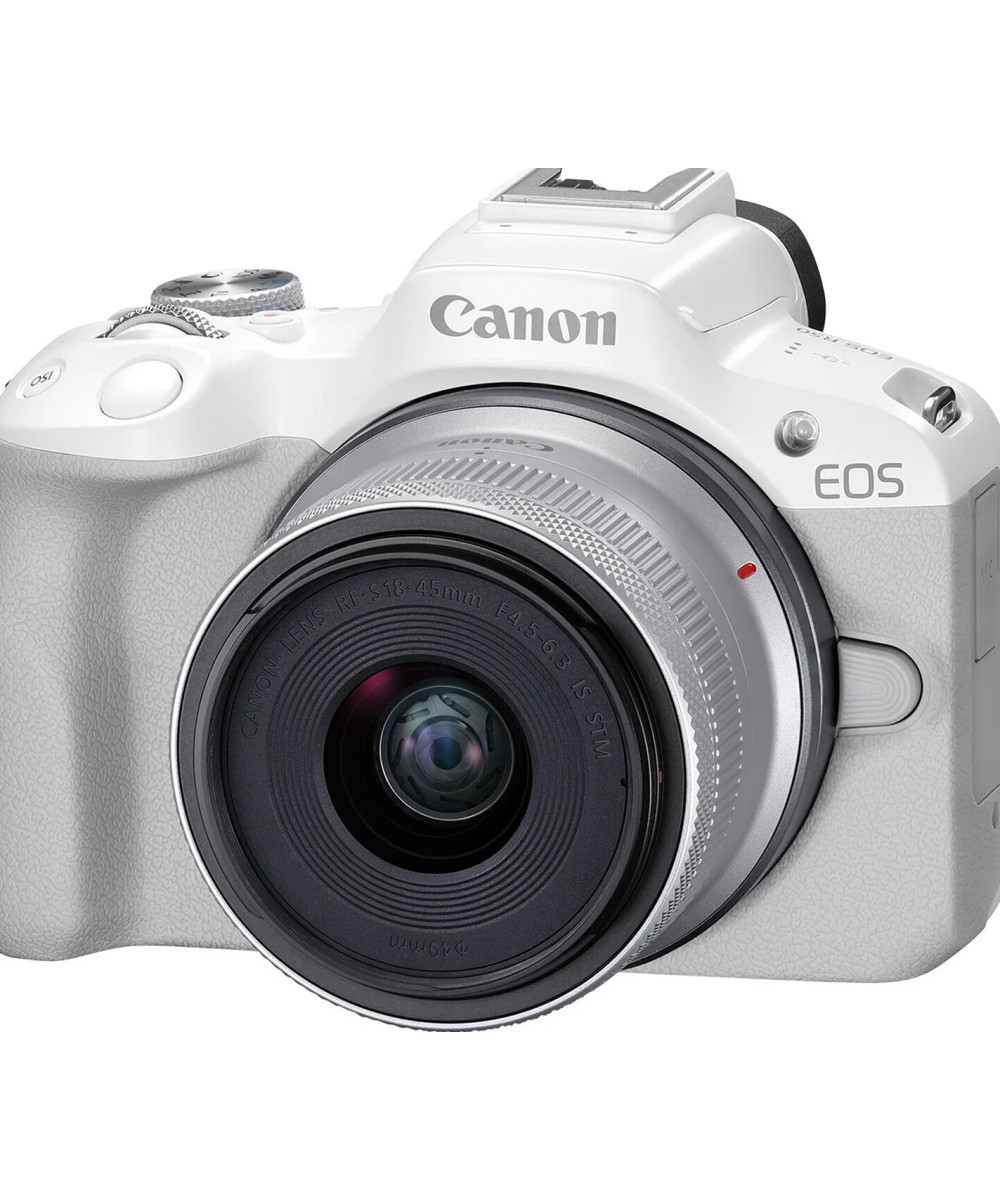 EOS R50 Bianca + RF-S 18-45mm f/4.5-6.3 IS STM