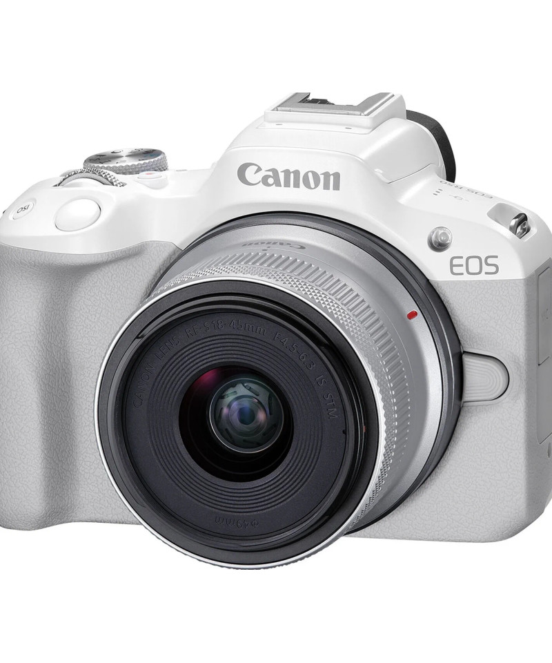 EOS R50 Bianca + RF-S 18-45mm f/4.5-6.3 IS STM