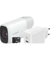 PowerShot ZOOM Compatta in stile Monocolo Kit Essenziale Bianco