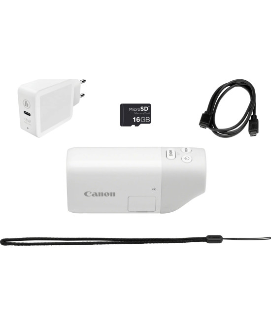 PowerShot ZOOM Compatta in stile Monocolo Kit Essenziale Bianco