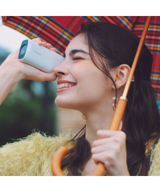 PowerShot ZOOM Compatta in stile Monocolo Kit Essenziale Bianco