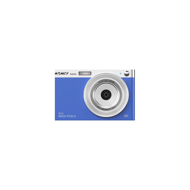 ASAKY PHOTO DIGITAL CAMERA ROCKET D-1 50MP 2,8" IPS TFT BLUE