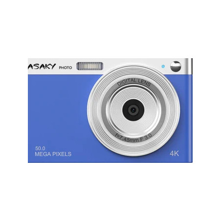 ASAKY PHOTO DIGITAL CAMERA ROCKET D-1 50MP 2,8" IPS TFT BLUE