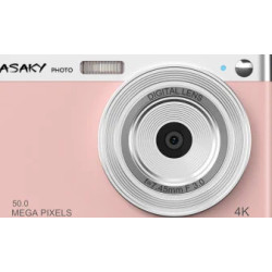 ASAKY PHOTO DIGITAL CAMERA ROCKET D-1 50MP 2,8" IPS TFT PINK