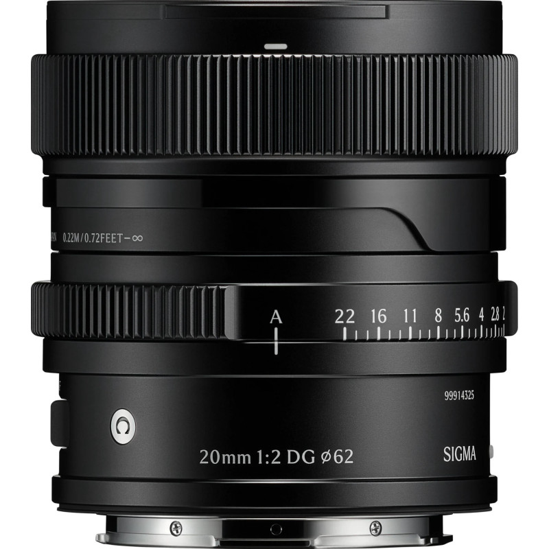 SIGMA AF 20 F2.0 (C) DG I-SERIES FULL FRAME L-MOUNT BLACK