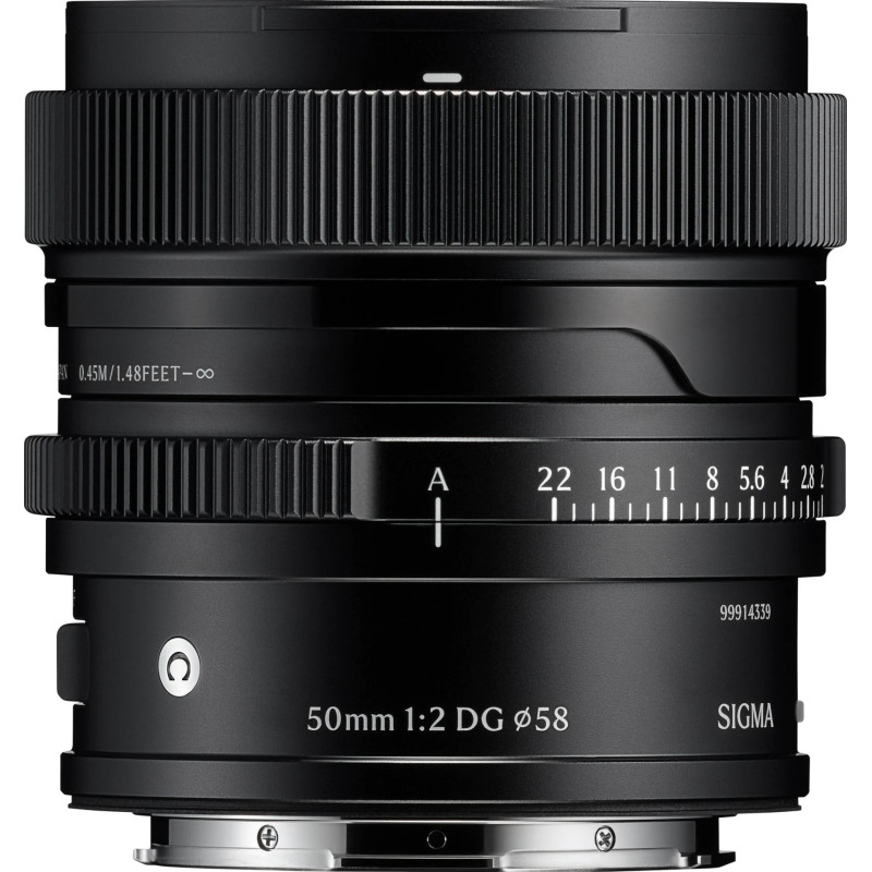 SIGMA AF 50 F/2.0 (C) DG I-SERIES FULL-FRAME L-MOUNT BLACK