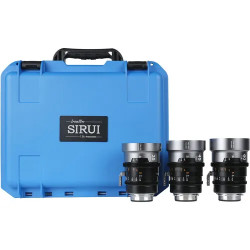 SIRUI IRONSTAR T1.9 1.5X ANAMORPHIC FULL FRAME CINE LENSES 35MM/45MM/60MM(BLUE FLARE) INTERCHANGEABLE PL/EF MOUNT