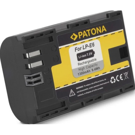 PATONA BATTERY CANON LP-E6 LPE6 EOS R EOS 5D MARK II EOS 7D M. INFOCHIP