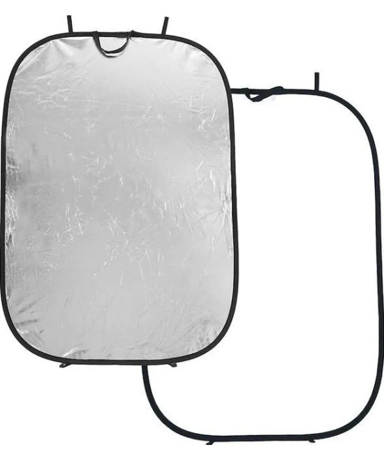 LL LR7231 riflettore per studio fotografico Rettangolare Argento, Bianco