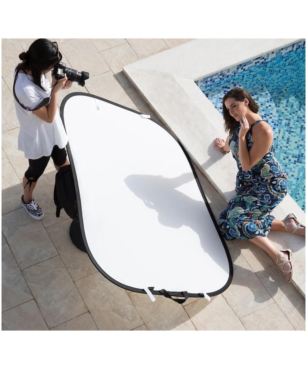 LL LR7231 riflettore per studio fotografico Rettangolare Argento, Bianco