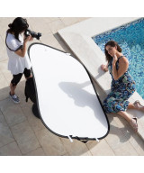 LL LR7231 riflettore per studio fotografico Rettangolare Argento, Bianco