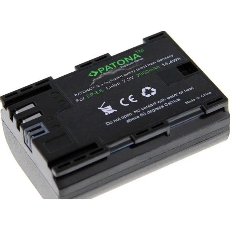 PATONA PREMIUM BATTERY CANON LP-E6 LPE6 EOS 60D 70D 5D 6D 7D MARK III