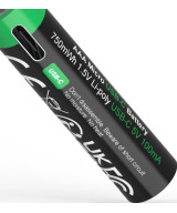 Premium 4X AAA Batterie Ricaricabili al Litio con porta USB-C 500mAh 1.5V con cavo incluso
