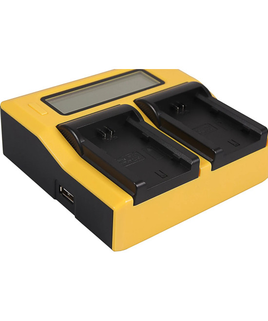Caricabatteria DUAL LCD per NP-W235