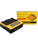 Caricabatteria DUAL LCD per NP-W235