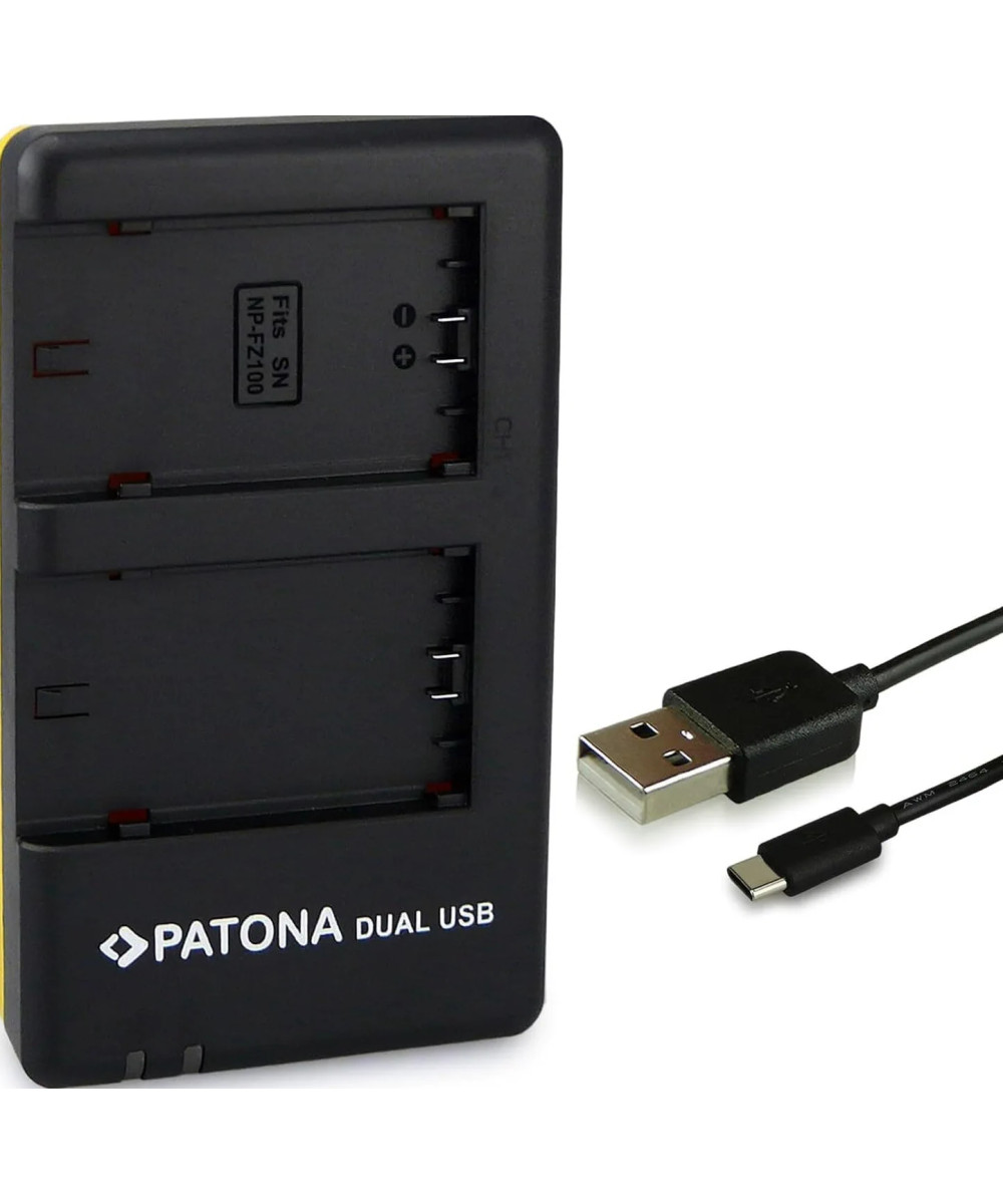 Doppio Caricabatterie USB per Sony NP-FZ100