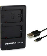 Doppio Caricabatterie USB per Sony NP-FZ100