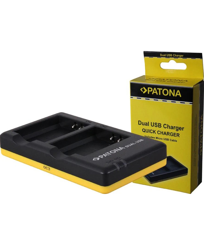 Caricabatterie DUAL USB per Canon EOS-1100D