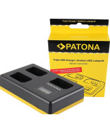 Caricabatterie triplo USB per NP-FW50