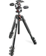Treppiede 190 a 4 sezioni alluminio con testa a 3 vie