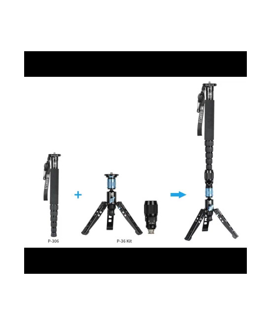 SIRUI P-36 KIT ADATTATORE A MONOPIEDE VIDEO COMPLETO DI BASE PER MONOPIEDE P-306 E P-326