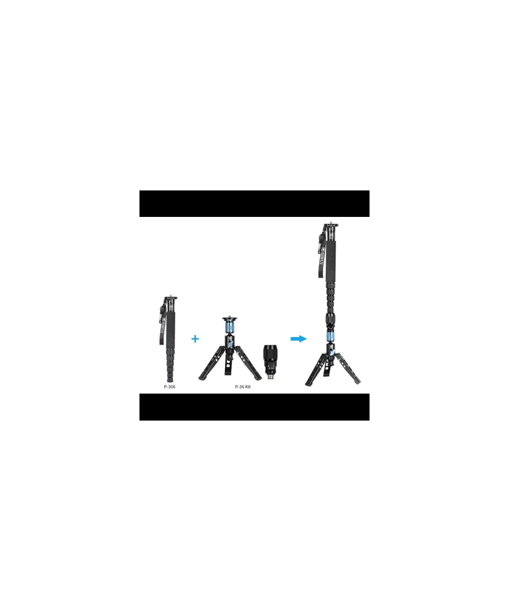 SIRUI P-36 KIT ADATTATORE A MONOPIEDE VIDEO COMPLETO DI BASE PER MONOPIEDE P-306 E P-326