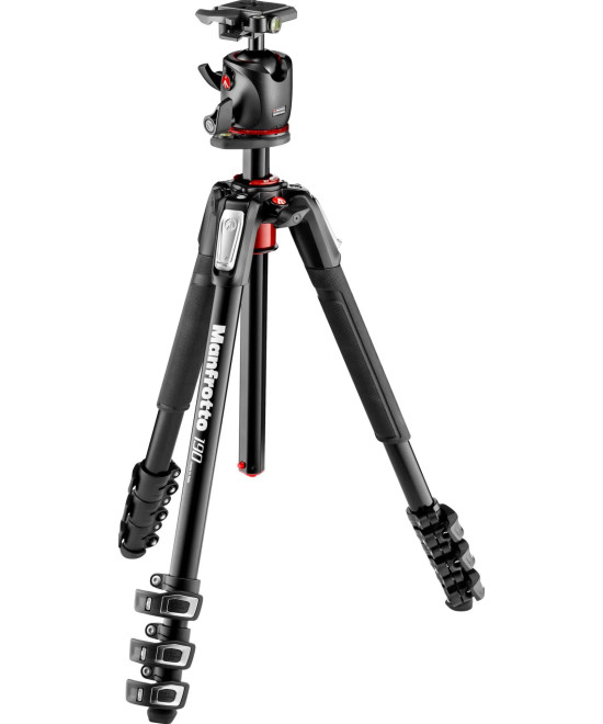Treppiedi serie 190 con testa sfera 4 sezioni