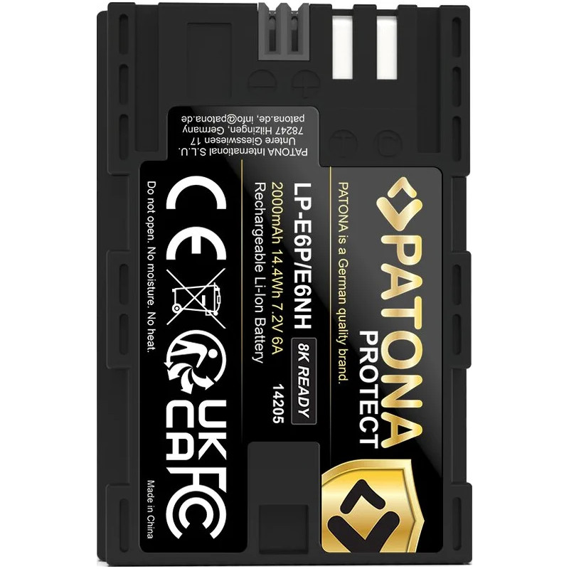 PATONA PROTECT BATTERIA PER CANON  LP-E6P