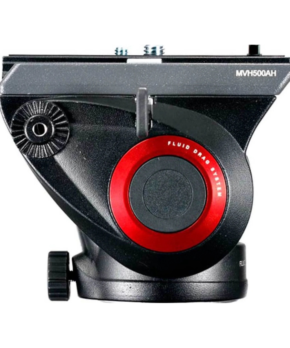 Treppiede alluminio 190X + Testa video fluida a base piatta MVH500AH