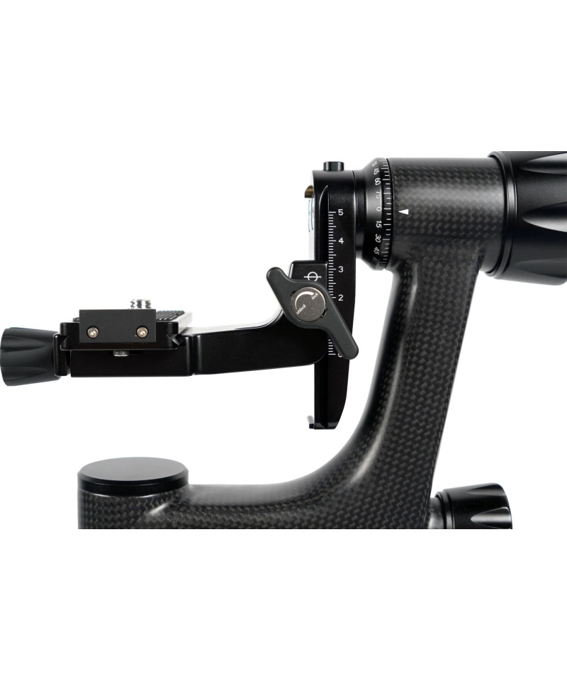 Testa Gimbal PH-10 in Fibra di Carbonio e Alluminio