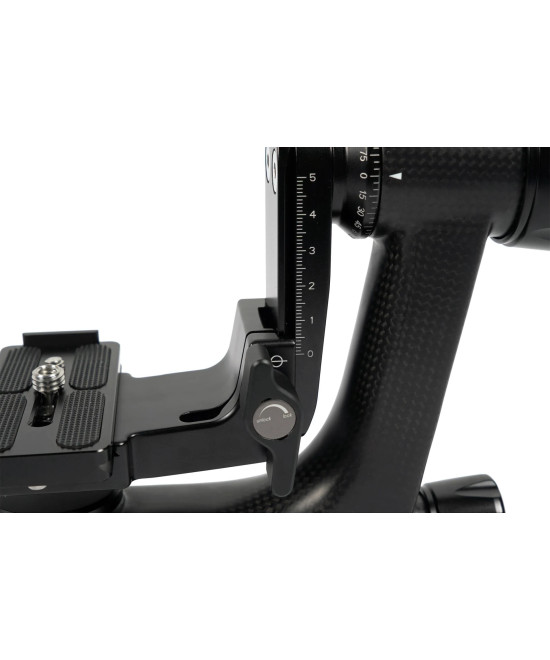 Testa Gimbal PH-10 in Fibra di Carbonio e Alluminio