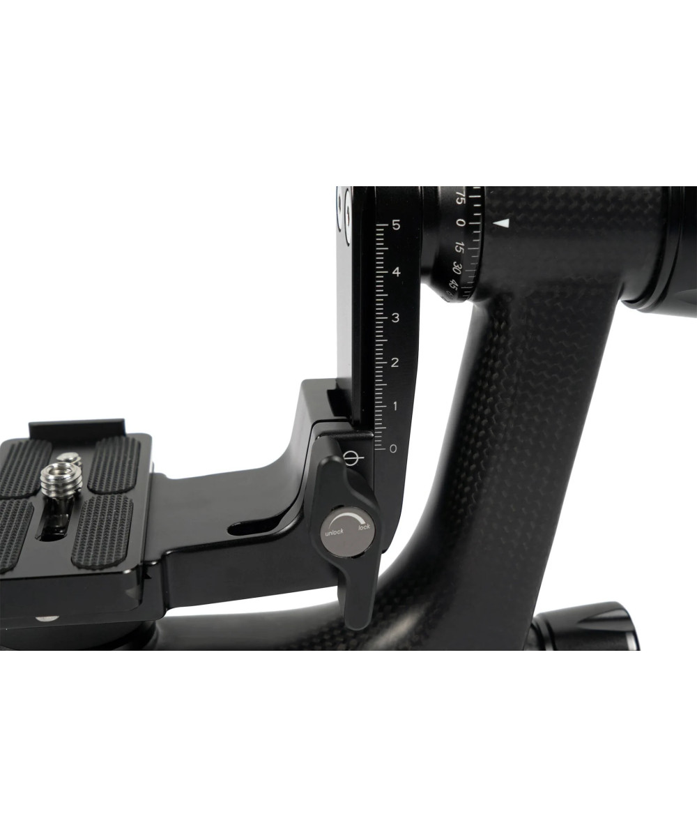Testa Gimbal PH-10 in Fibra di Carbonio e Alluminio